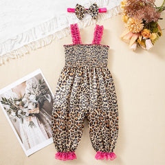 Sewing Pattern Baby Girl Jumpsuit with Headband Lace Slip Toddler Girl Playsuits Floral Baby Summer Clothes Newborn Bloomers