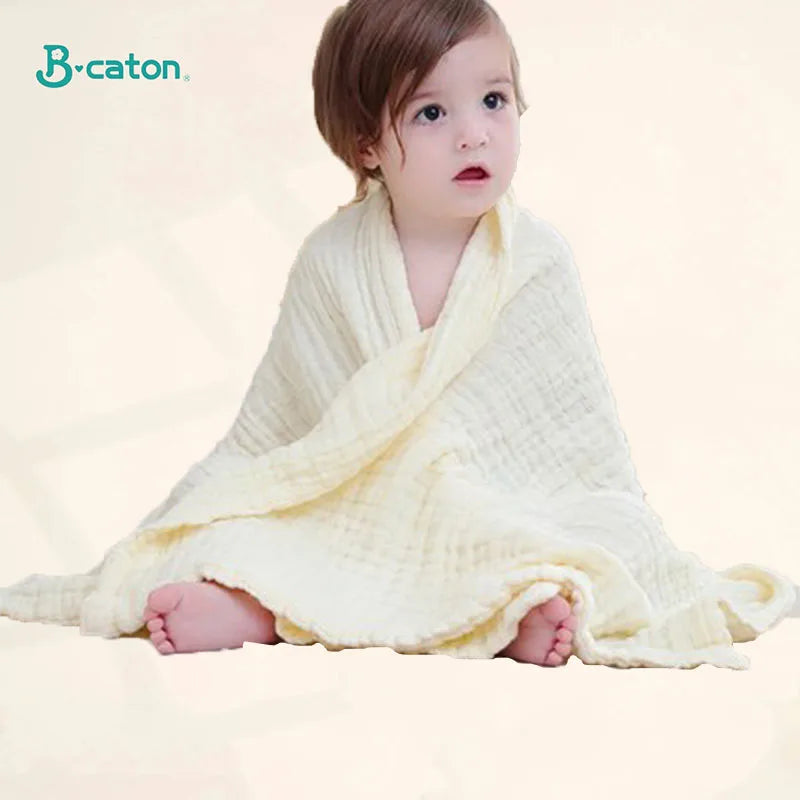 Cotton Baby Bath Towel Boys Girls Towel Blanket For Newborn Baby Bathrobe 6 Layers Gauze Washcloth Infant Swaddle