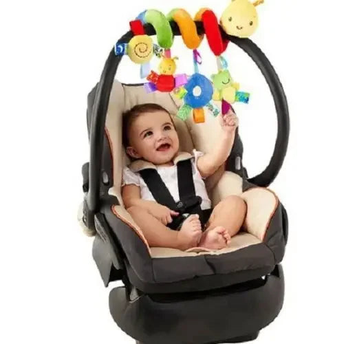 Cute Activity Musical Spiral Crib Stroller Car Seat Travel Hanging Toys Baby Boys Girls Rattles Toy