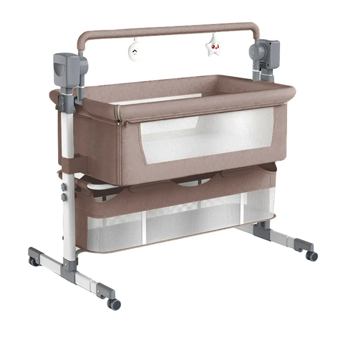 Electric Bluetooth Baby Crib Luxury Portable Baby Bed Baby Easy to Clean Travel Bed with Mattress Cradle for Newborns Infant Cot