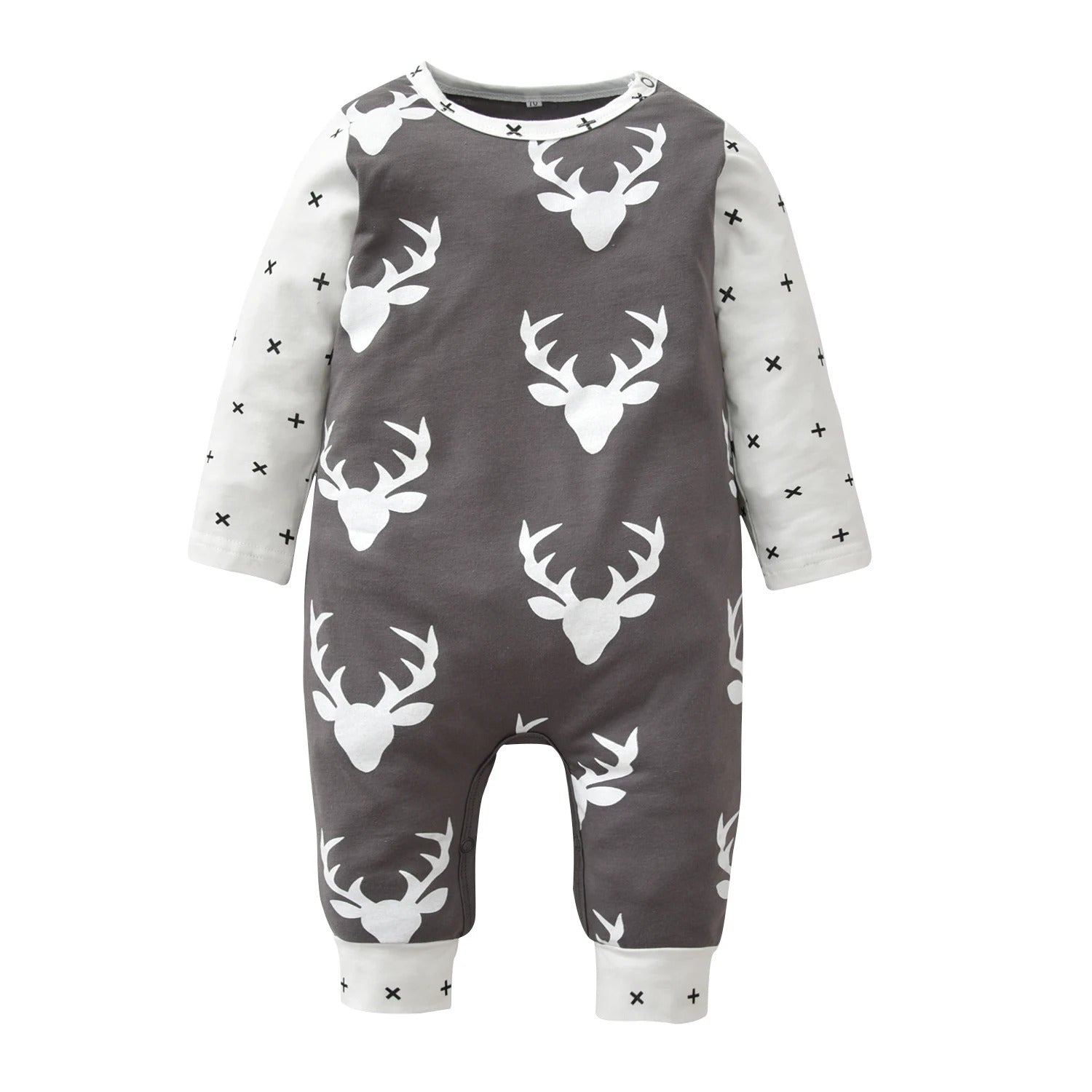 New Fashion Newborn Toddler Infant Baby Boys Romper Clothes Letters Printed Long Sleeve Jumpsuit Playsuit Clothing