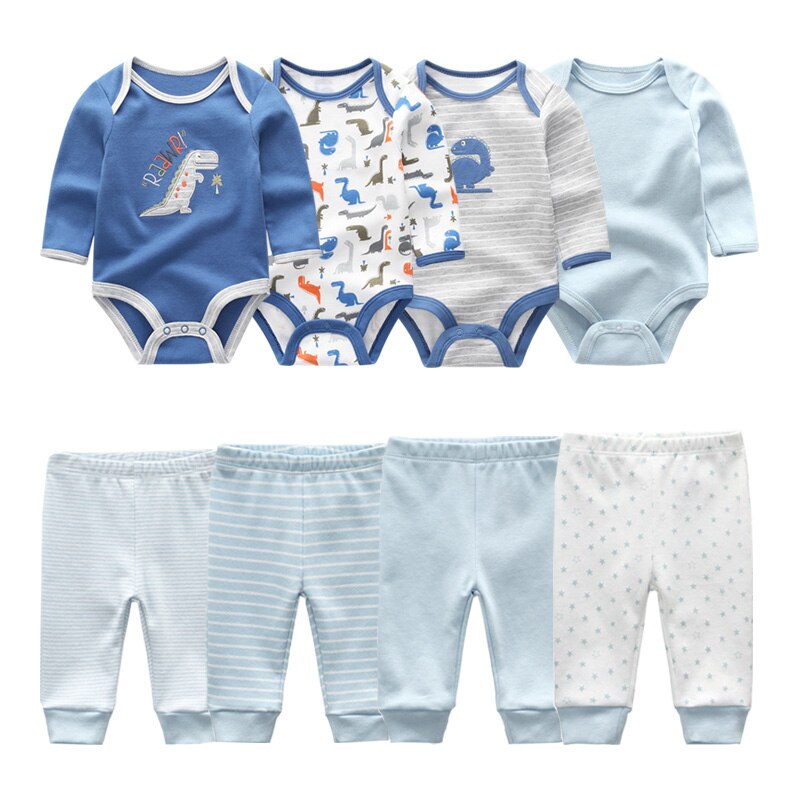 Cotton Baby Girl Clothes Bodysuits+Pants Baby Sets Newborn Clothing Sets Autumn Winter Baby Boy Clothes