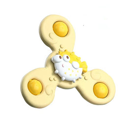 1pcs Baby Cartoon Fidget Spinner Toys Colorful Insect Gyro Educational Toy Kids Fingertip Rattle Bath Toys for Boys Girls Gift